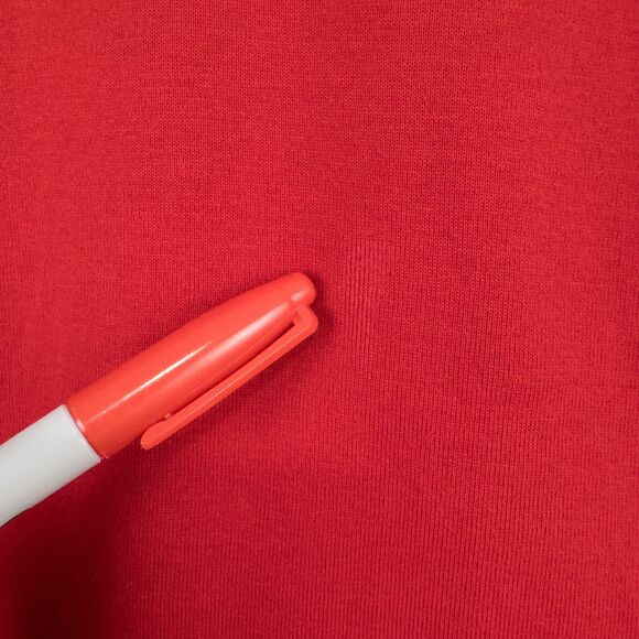 Lauren Ralph Lauren Cotton Long Sleeve Button Shoulder Tee Womens Small Red - Picture 7 of 11